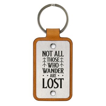Porte-clés en cuir – Tous ceux qui errent ne sont pas perdus 3