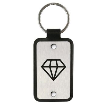 Porte-clés en cuir – Diamant 1