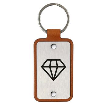 Porte-clés en cuir – Diamant 2