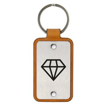 Porte-clés en cuir – Diamant 3