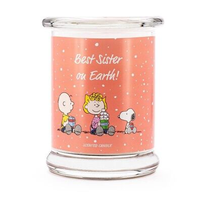 Scented candle Peanuts Best Sister on Earth – 250g.
