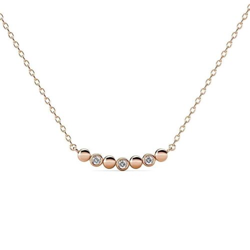 Collier Evelyne - Or Rosé et Cristal I MYC-Paris.com