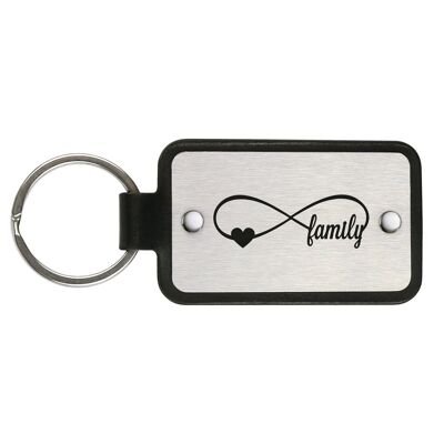 Leder Schlüsselanhänger – Familie