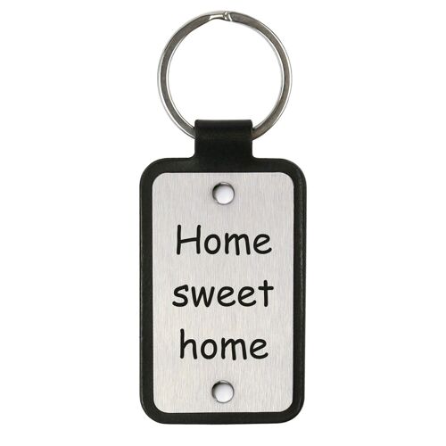 Leather Keychain – Home sweet home