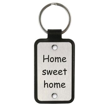 Porte-clés en cuir – Home sweet home 1