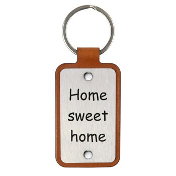 Porte-clés en cuir – Home sweet home 2