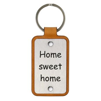 Porte-clés en cuir – Home sweet home 3
