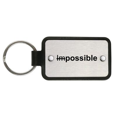 Leather Keychain – Impossible
