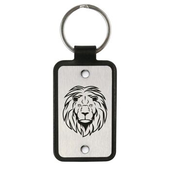 Porte-clés en cuir – Lion 1