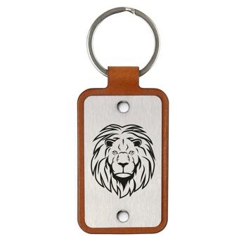 Porte-clés en cuir – Lion 2