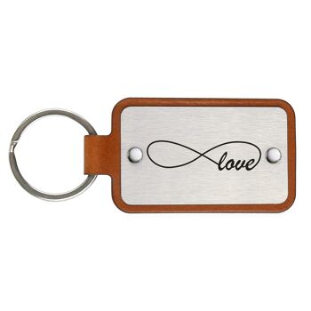 Porte-clés en cuir – Amour 2