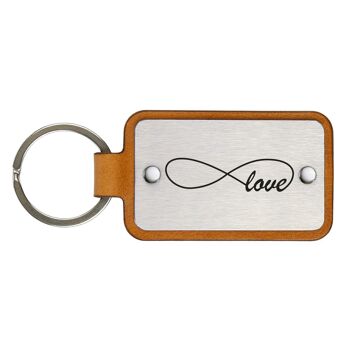 Porte-clés en cuir – Amour 3