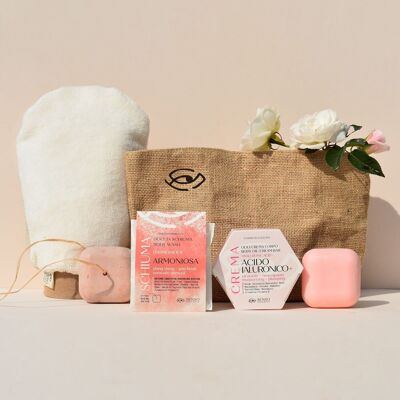 PLUMPING SPA Kit MIT HYALURONSÄURE Beauty Routine BODY 4 Produkte