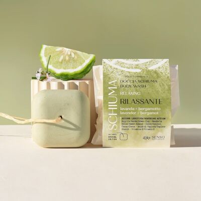 Phyto Shower Solid Foam - RELAXING CLAY - Refreshes and lifts spirit and body