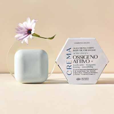 Aceite Corporal Sólido con OXÍGENO ACTIVO - Crema Reafirmante