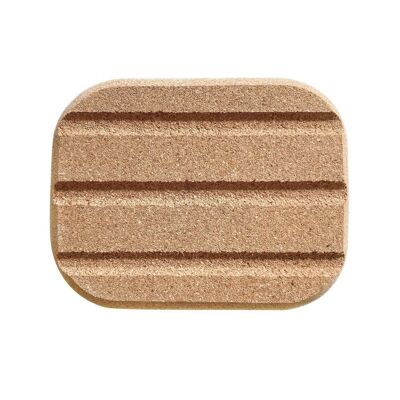2 in 1 Sardinian cork soap dish for solid cosmetics