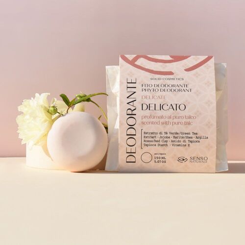 Deodorante Naturale DELICATO profumazione PURO TALCO