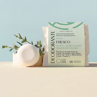 Deodorante Naturale FRESCO profumazione TEA TREE + EUCALIPTO + ACQUA DI MARE