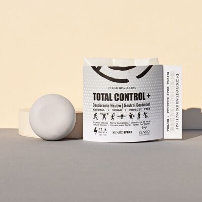 TOTAL CONTROL Desodorante Sólido Natural + Acción Antibacteriana - Larga duración 72h