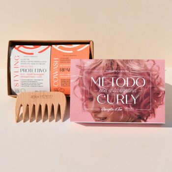 Kit CURLY METHOD - Recommandé pour cheveux bouclés, secs et traités 3 produits 1