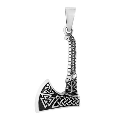 Double Sided Viking Axe Pendant