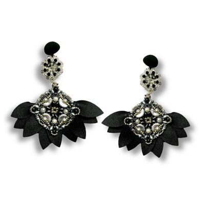 Boucles d'oreilles Ersilia 05 noires