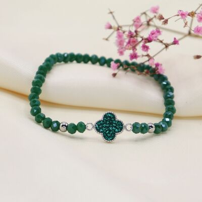 Pulsera Trébol esmeralda