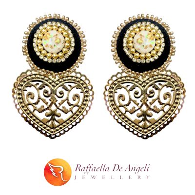 Boucles d'oreilles en laiton Oronero