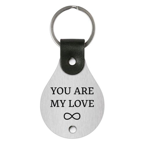 Leather Keychain – You are my love