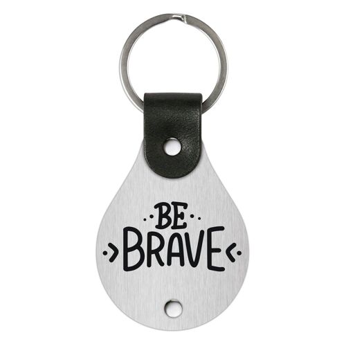Leather Keychain – Be brave
