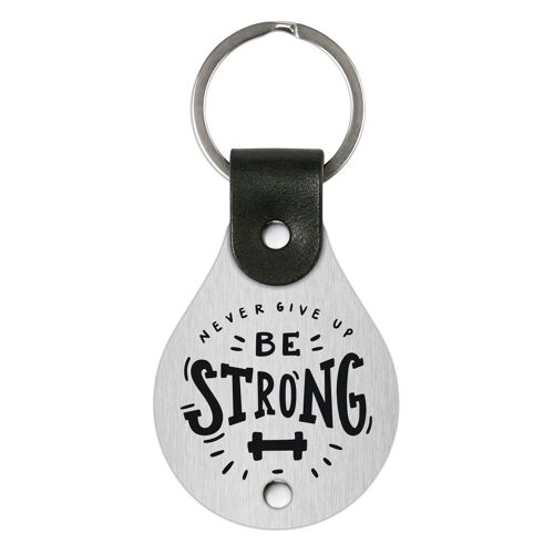 Leather Keychain – Be strong