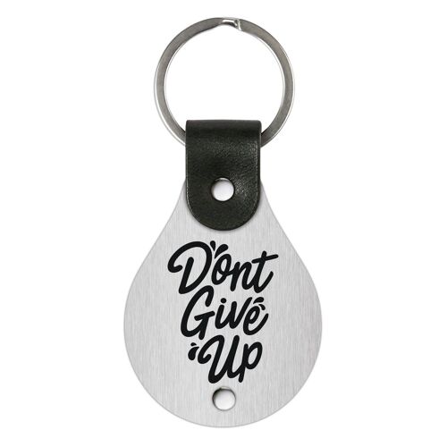Leather Keychain – Don’t give up