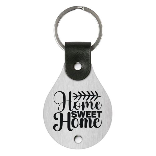 Leather Keychain – Home sweet home II