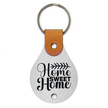 Porte-clés en cuir – Home sweet home II 3