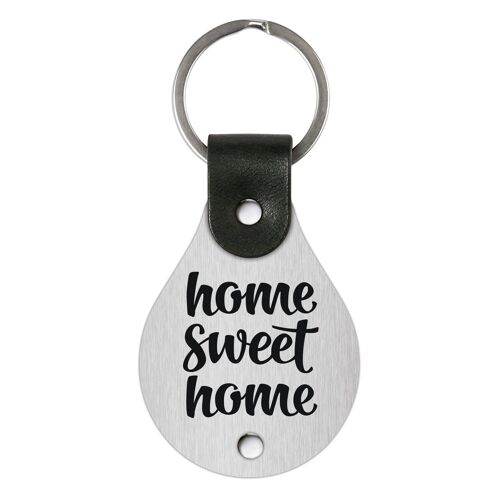 Leather Keychain – Home sweet home
