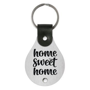Porte-clés en cuir – Home sweet home 1