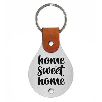 Porte-clés en cuir – Home sweet home 2