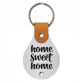 Porte-clés en cuir – Home sweet home 3