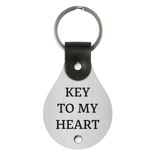 Leather Keychain – Key to my heart