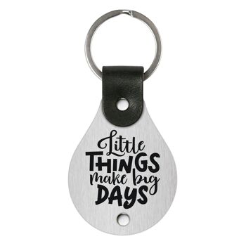 Porte-clés en cuir – Les petites choses font les grands jours 1
