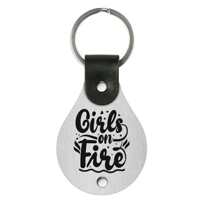 Leder Schlüsselanhänger – Girls on fire