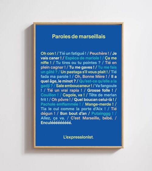 Poster Paroles de marseillais