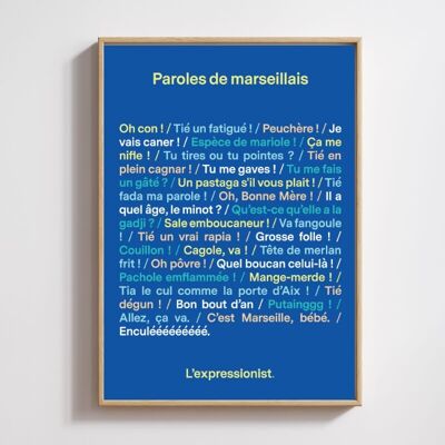 Poster - Paroles de marseillais