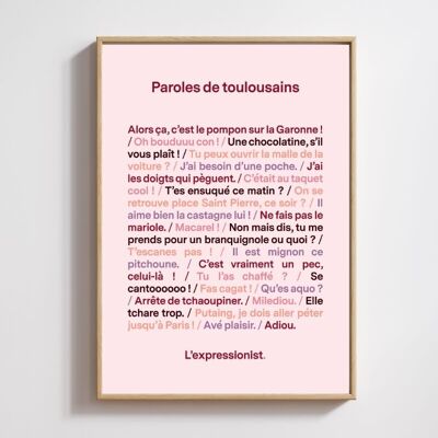 Poster Worte von Toulouse