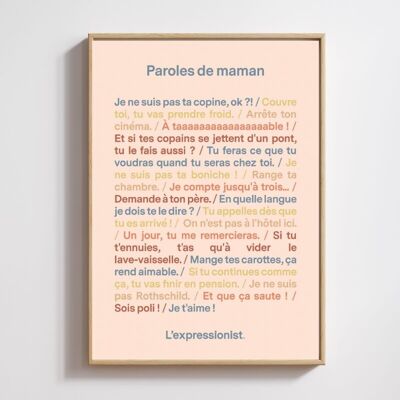 Póster - Las palabras de mamá