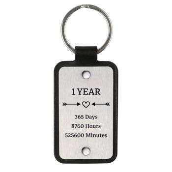 Porte-clés en cuir – 1 an ensemble 1
