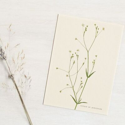 Floral greeting card - unique and precious • A6