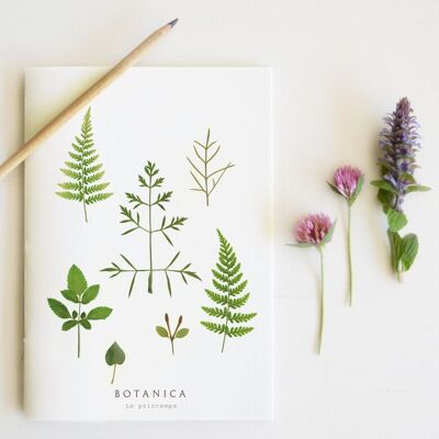 Quaderno primaverile fatto a mano • Collezione Botanica • A5