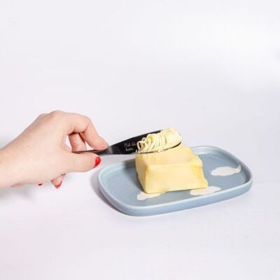 Cuchillo para mantequilla fácil de untar - Plata