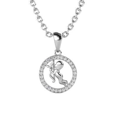 Sagittarius Zodiac Pendants - Silver and Crystal I MYC-Paris.com